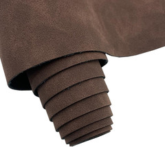 16″ X 54″ Faux Suede PU Leather Fabric for Crafts, Vintage Vegan Leatherette Fab