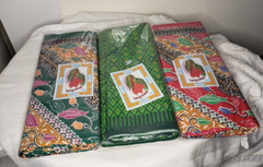 Lot of 3 Cotton Fabric India 42 X 64″