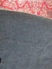 5232. Lt. Weight MEDIUM BLUE DENIM Craft, Quilting COTTON FABRIC – 62″ x 6 yds.