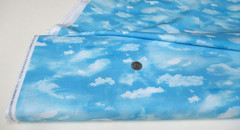 Timeless Treasures quilt-craft fabric CLOUDY SKY blue 2 yds (cd-3958) Limited!