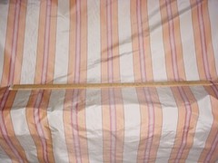 13-1/2Y Brunschwig Fils BR-89736 Cream Apricot Silk Stripe Upholstery Fabric