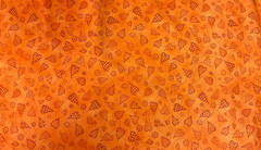 CLOTHWORKS – BEST FRIENDS-ORANGE BY DIANE KNOTT- BY THE YARD