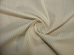 Cotton Curtain Lining Fabric FRENCH PINSTRIPE TAUPE Sold By The Metre