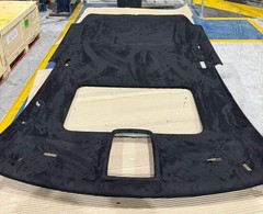 Black Headlining Kit VW Golf Mk4 Stretch Suede Material with Trim-Fix Adhesive
