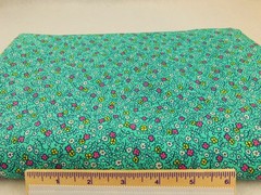 Green Floral Fabric by Clothworks- Treasures from the Past by Nancy Mahoney- BTY