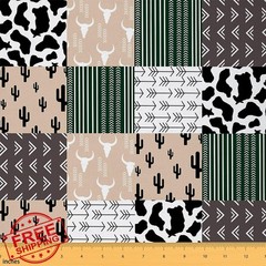Manfei Fabric 10 Yards Grey Black