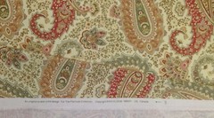 RICHLOOM SALISBURY TEABER CREAM BEIGE PAISLEY MULTIUSE FABRIC BY THE YARD 54″W