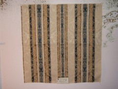 Kravet Couture, Embroidered Floral Stripe Brocade, 25″ W X 25″ L, Color Multi