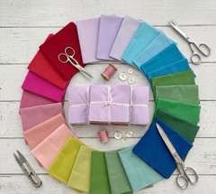 150pcs Rainbow Solid New pre cut charm pack 5″ squares 100% cotton fabric quilt