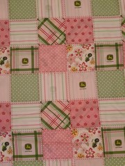 Pink John Deere cotton Fabric 45″ Wide By The Yard