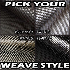 CARBON FIBER Fabric Cloth**Plain Weave / 2×2 & 4×4 Twill / 4Harness Satin** SALE