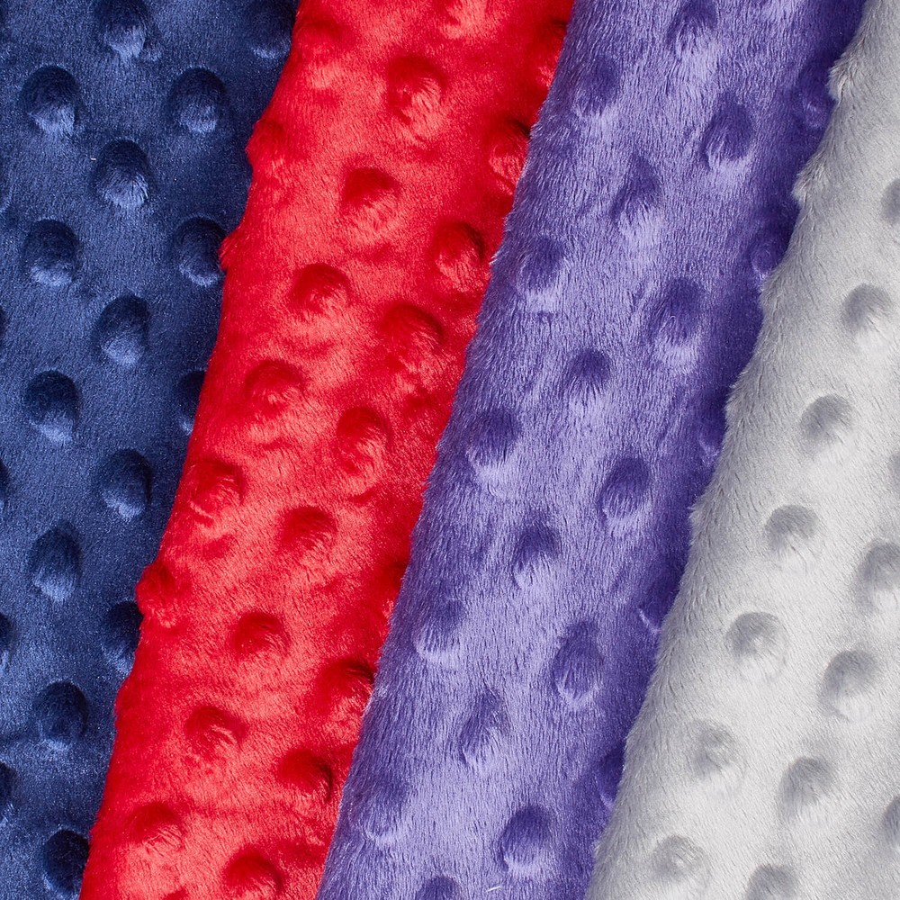 Minky Dot Super Soft Cuddle Fleece Fabric 58/60″ Wide Sold By The Yard