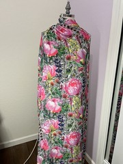 Snapdragon Crepe Woven in Floral Animal Print 100% Polyester Fabric 4m piece