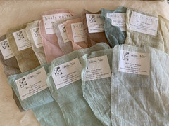 Bella Notte Luxury Fabric Samples Swatches 13 Pieces LINEN WHISPER 100% Linen