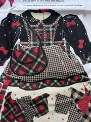 VTG Scottie Dog Daisy Dolly Dress Cotton Cut & Sew Panel Daisy Kingdom Adorable