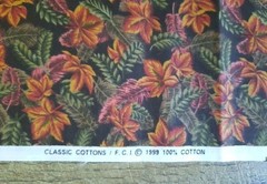 Lot of 7 VTG Brand Name Quilting Fabric Cotton Apples Leaves 1 LB 13 OZ