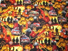 FIRE UP IN MOTION 100% COTTON NEW BLACK BACKGROUND 1/2 YARD PIECE MULTICOLOR