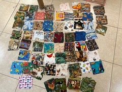 100+ I SPY 5″ Charm Squares, 100! I SPY cotton squares for I Spy Quilt!