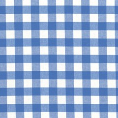 CHAMBRAY YARN DYED COTTON FABRIC CURTAIN BEDDING BLUE MATCHING CHECK STRIPE 44″W