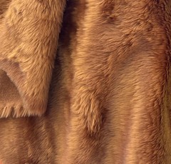Zahra RUST 0.75 Inch Short Pile Soft Faux Fur Fabric for Fursuit, Cosplay Costu