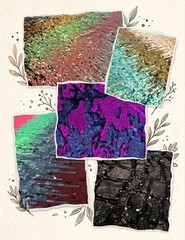 Lot of 5 Premium 2 Way Stretch Sequin Fabrics – Ikat, Reversible and Patterned