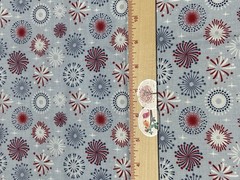 5 FQ Stars and Stripes Forever Patriotic Cotton Quilt Fabric Bundle Riley Blake