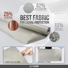 Faraday Fabric 44″x20 ft + Tape – Military Grade Shielding