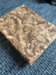 6 yds 100% Cotton Print Fabric – Marble Texture- Rustic Brown Colors/ Mocha