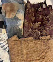 Home Decor Fabric Remnant Bundle-5lbs of large remnants 8 fabrics