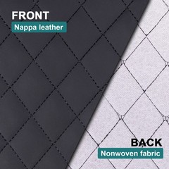 Nappa Quilted Diamond Faux Leather 64″ Wide Foam Backed Car Headliner Upholstery