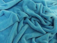 Double Sided Supersoft Cuddlesoft Velboa Fabric Material – TURQUOISE