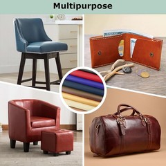 370GSM Marine Vinyl Fabric Faux Leather Upholstery Fabric 54″ Wide By the Yard