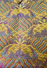 Viscose China Brocade Fabric 29″ Wide By Yards Retro Weave Patterned Material