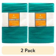 Polyester Cotton Precut Fabric 2 Pack Sewing Craft Durable Wrinkle Resistant New