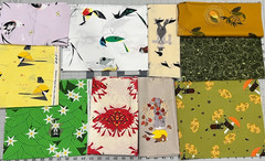 Charley Harper 10 Piece Fat Quarter Bundle Quilt Fabric Birds Cotton