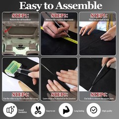 BRAND NEW – Self-Adhesive Automotive Headliner Fabric 35″ x 59″, Black