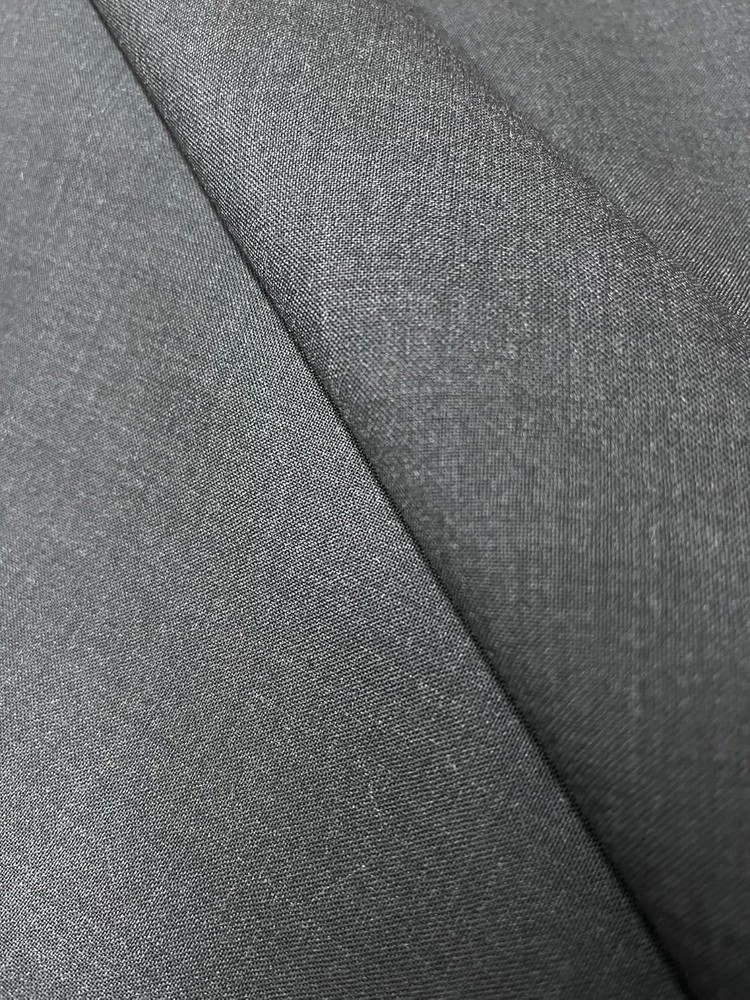 $26 for 2 Yards, D.Charcoal Grey 50%Wool Plain For Jacket,Pants,Skirt Dress #144
