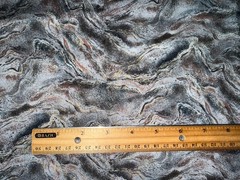 20″ x 44″ Marble Swirl Cotton Quilt Fabric Gray Abstract Stone