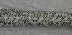 White & Black Hand Block 5 Yard 100%Cotton Fabric NO TARRIF CHARGES 100%✅KK17