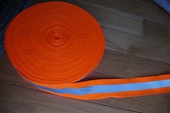 Reflective Tape 2-inch Sew-On Orange fabric trim