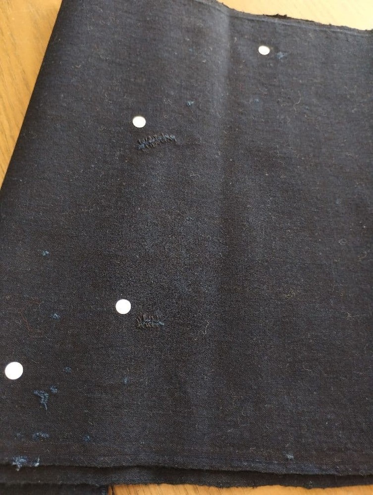 Indigo Dye Futon Fabric Side Vintage Japanese Textile Soft Midweight