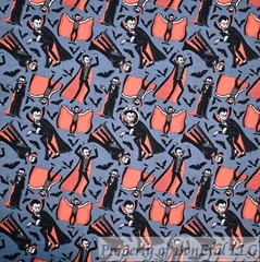 BonEFul Cotton Quilt Purple Black Bat Witch Night Halloween Scenic Tree SCRAP