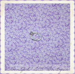 BonEful Fabric FQ Cotton Quilt Pastel Purple White Flower Tiny Calico Bohemian S