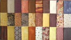 48 PCS BROWN/ YELLOW PRINT ~ 5″X5″ QUILT SQUARES CHARM PACK ~ FREE SHIPPING