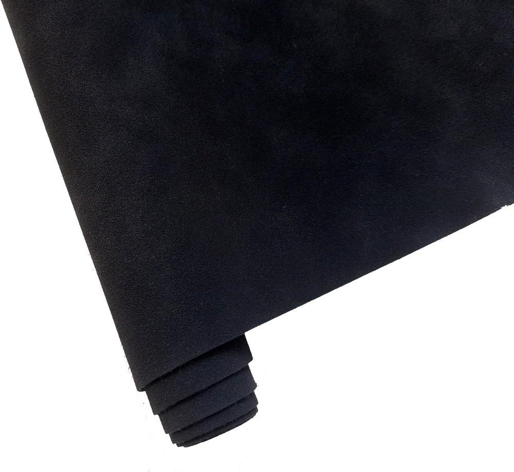 16″ X 54″ Faux Suede PU Leather Fabric for Crafts, Vintage Vegan Leatherette Fab