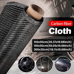 40”-118” Real Carbon Fiber Cloth Fabric Roll 3k 200gsm 2×2 Twill Weave Black