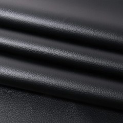 54 inch Black Marine Vinyl Fabric By the Yard Faux Leather Upholstery Material