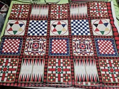 FABRIC TRADITIONS,looks Like game Boards QUILTING BLOCKS- 44 X 16