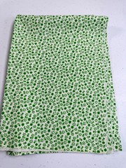 Vintage quilting cotton fabric green small dainty flowers 43×30