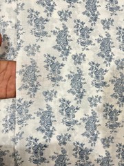 5 Yard Hand Block Print Handmade Cotton Indian Natural Sanganeri Print Fabric